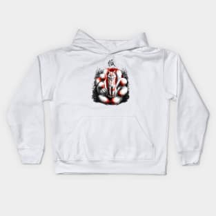 Kitsune Japanese Nine Tailed Fox Kids Hoodie